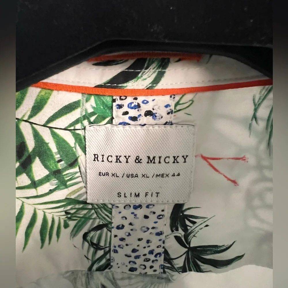 Ricky & Micky Men’s Casual Button Up Shirt XL- SlimFit - Picture 5 of 9